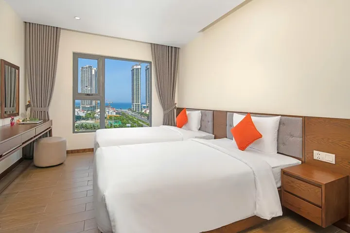 CĂN HỘ 1PN PREMIUM PHẠM VĂN ĐỒNG - VIEW BIỂN TRỰC DIỆN, KÍNH KỊCH TRẦN