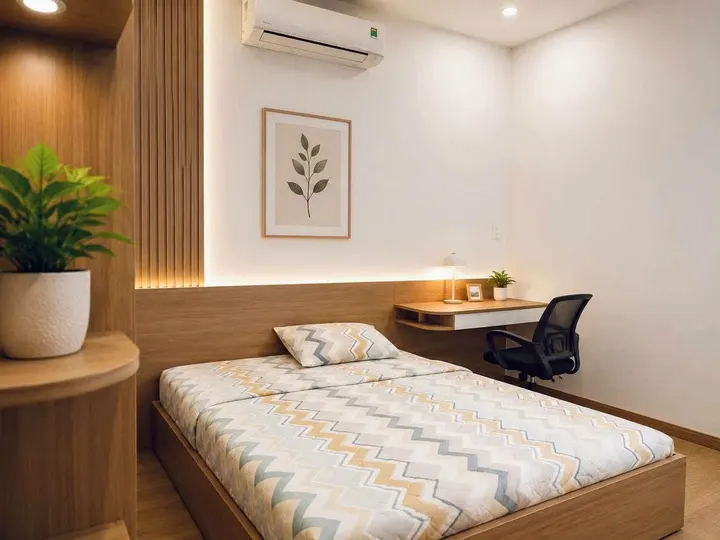 Cho thuê căn hộ 50m2, 2 phòng ngủ,2wc. Giá:9,5tr ( gồm có :1 phòng khách +…